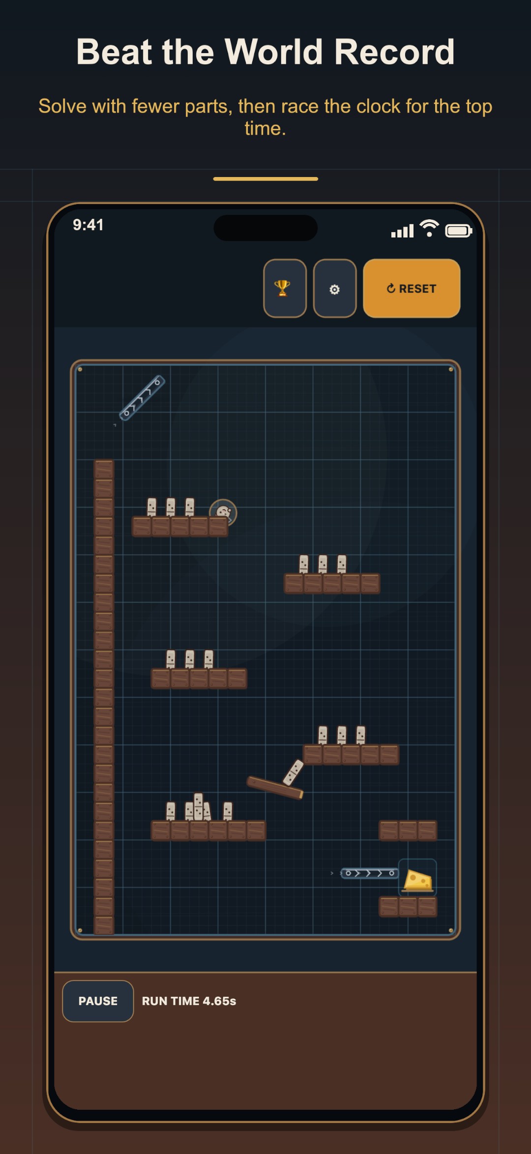 A world-record run being beaten on a level