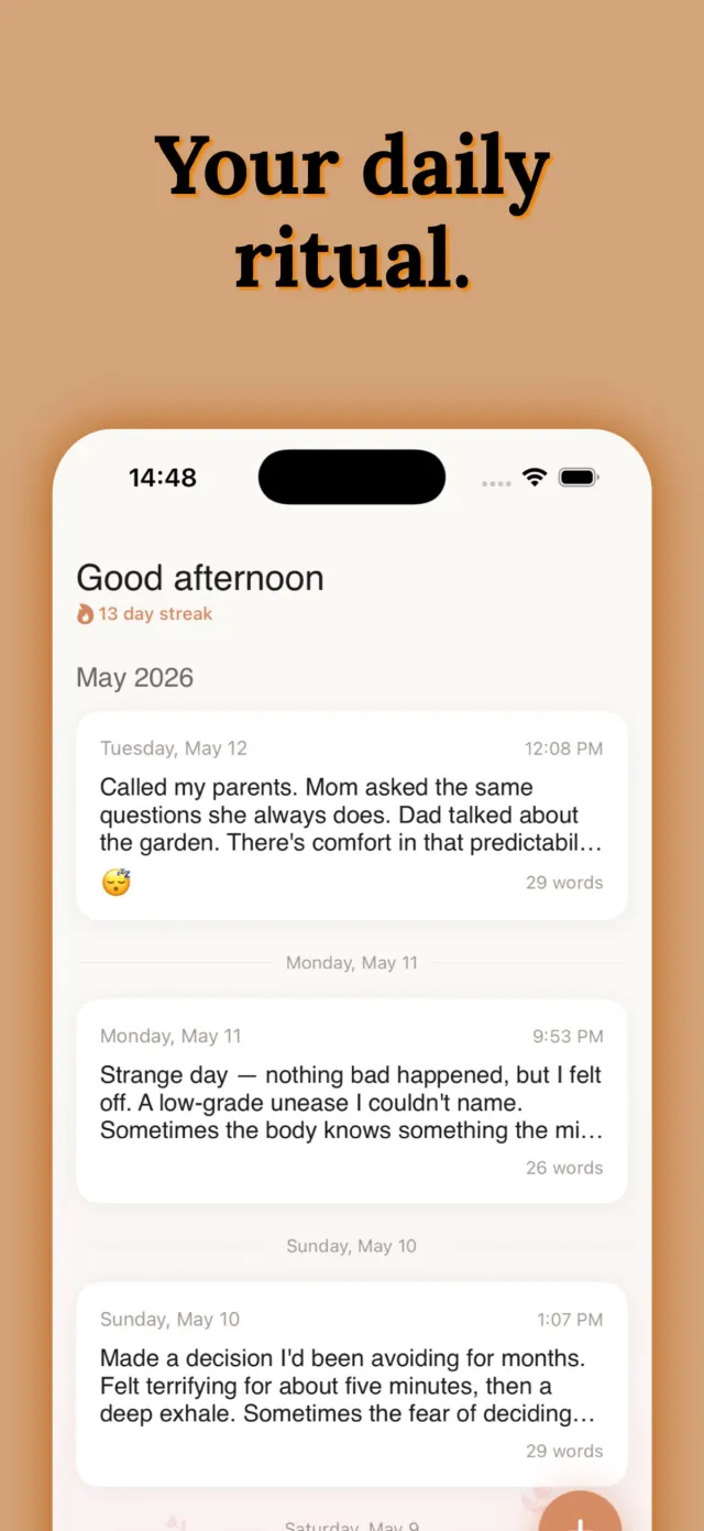 Sanctum on iPhone, screen 2