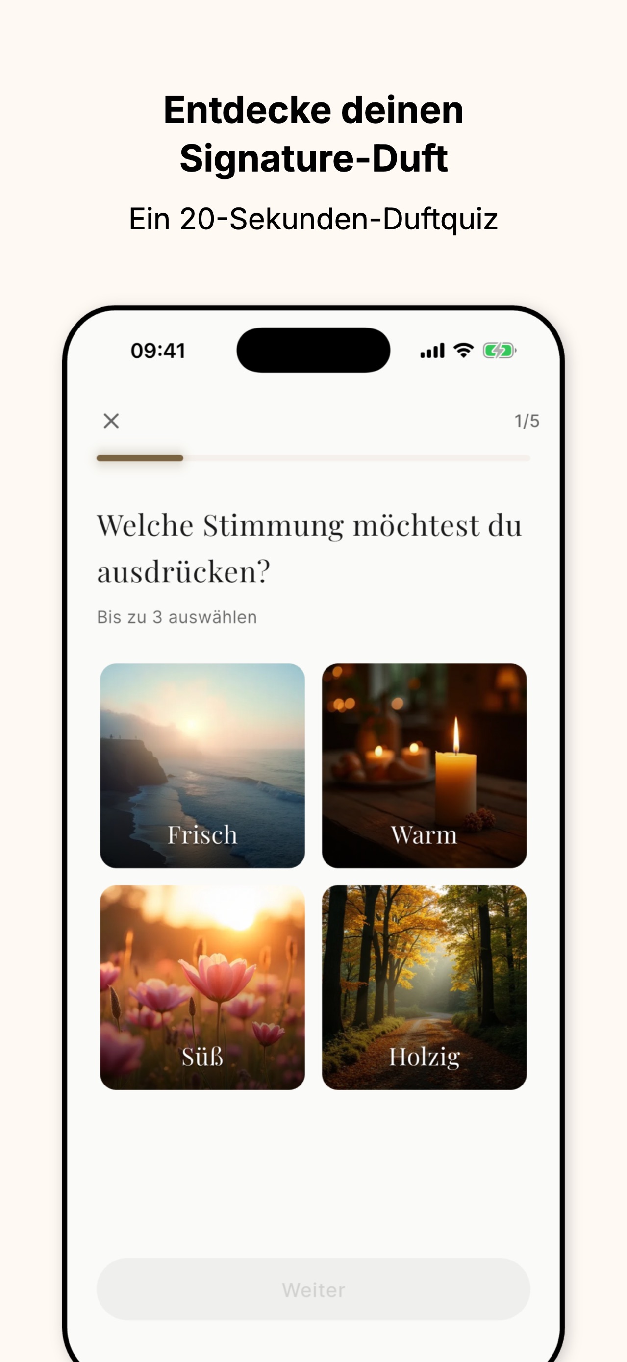 ScentAdvisor, screen 2